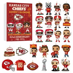 2025橄榄球队 Travis Kelce 盲盒圣诞树装饰 圣诞盲盒降临挂饰