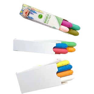 Round head Anti-dirty hand wrapping paper water-soluble dust-free chalk 3 Pack 4 Pack 6 Children's graffiti drawing board gift pen