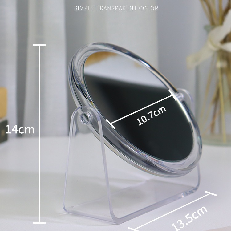 Venta directa de fábrica espejo de maquillaje de moda espejo de acrílico de doble cara espejo de belleza redondo