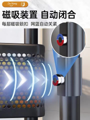 Kitchen 360 Degree Rotating Vegetable Shelf Floor Multi-layer Multi-functional Round Fruit Dedicated Vegetable Storage Rack 