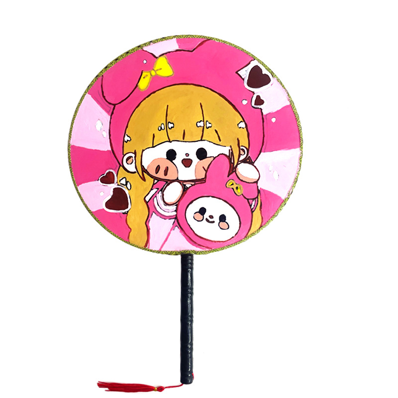 Pintura DE LOS NIÑOS DIY ventilador sanliou nueva figura hecha a mano pintura material de producción paquete Parque puesto pintura Palacio ventilador