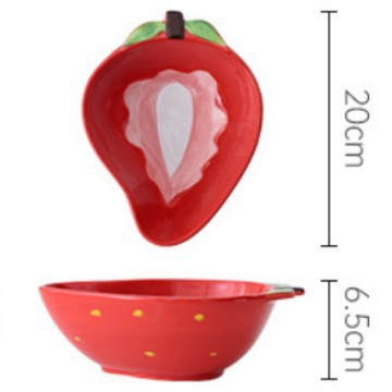 INS creativa de dibujos animados tazón de cerámica plato hogar pequeño tamaño lindo ensalada tazón de postre plato de fruta vajilla de los niños