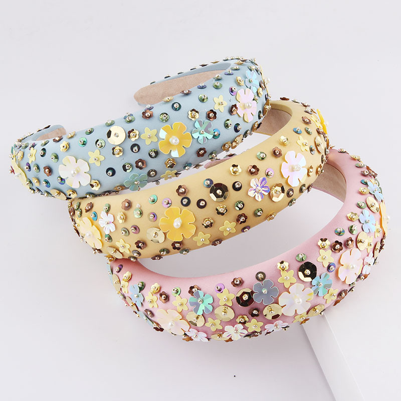 Fashion Particle Flower Sponge Headband display picture 2