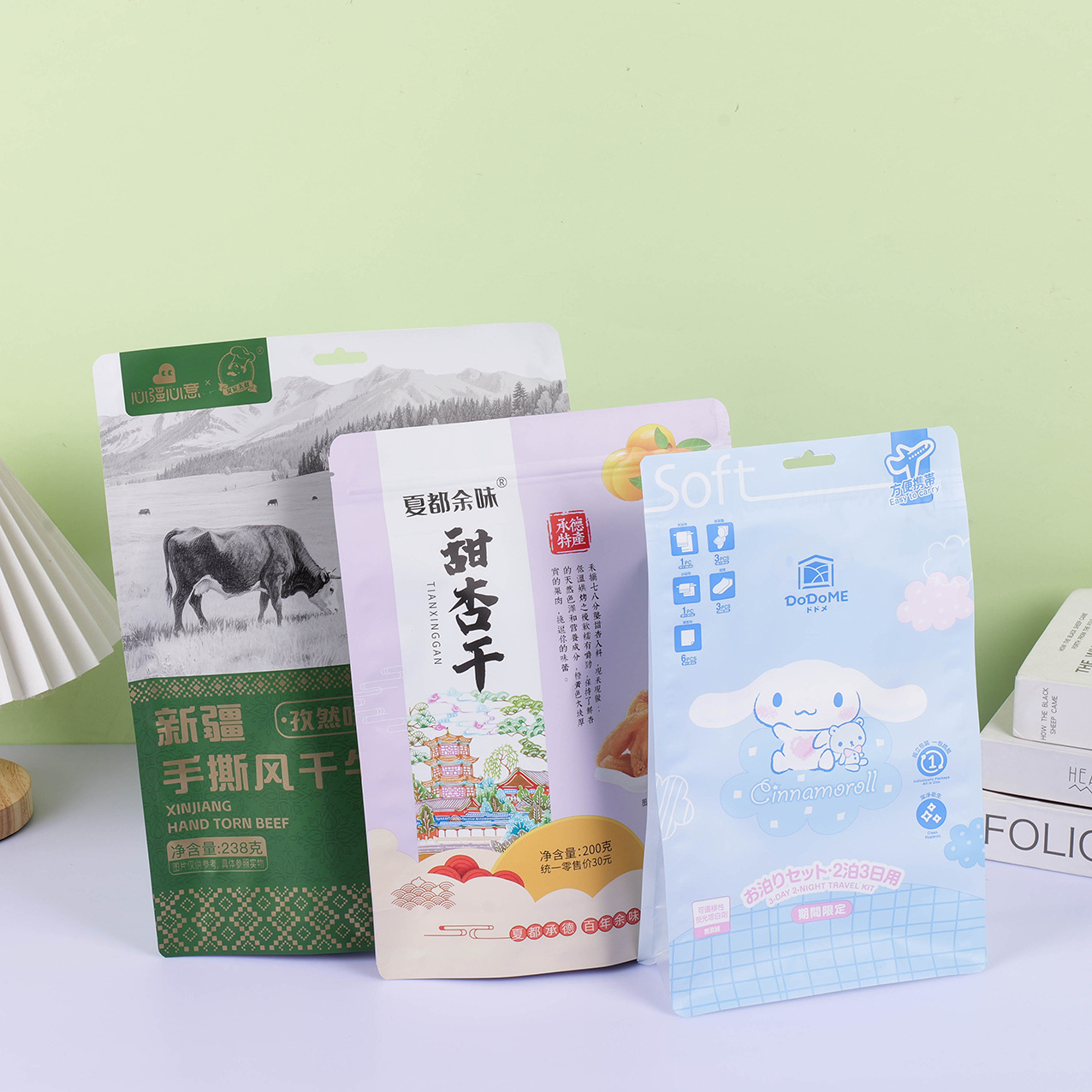 食品包装袋定制工厂批发牛肉干甜杏干真空袋铝箔袋彩印复合卷膜袋