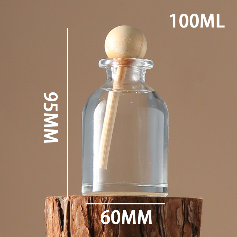 INS de moda botella de aromaterapia botella de fragancia volátil de vidrio fragancia de ratán sin fuego botella vacía de vientre grande SY219
