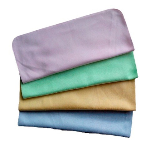 Microfiber glasses cloth wholesale island silk suede non-deerskin eye lens plated crystal silver polish screen cloth logo