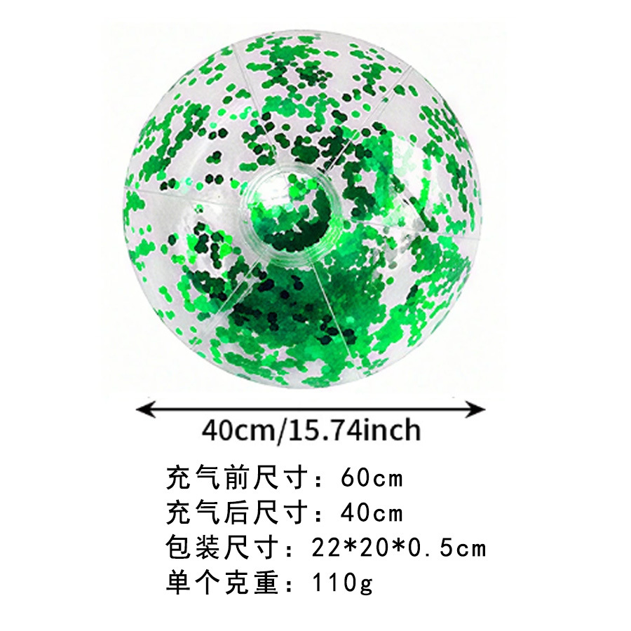 クロスボーダースポットインフレータブルビーチボール屋外水透明ボール PVC カラースパンコールボール子供用水のおもちゃ