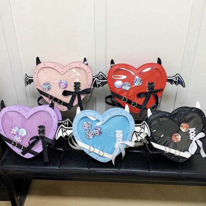 Japanese Style Original Small Food Quantity Love Pain Bag Y2K Style Secondary Element Crossbody Bag Niche Design Girl Shoulder Bag Japanese Style Original Small Food Quantity Love Pain Bag Y2K Style Secondary Element Crossbody Bag Niche Design Girl Shoulder Bag