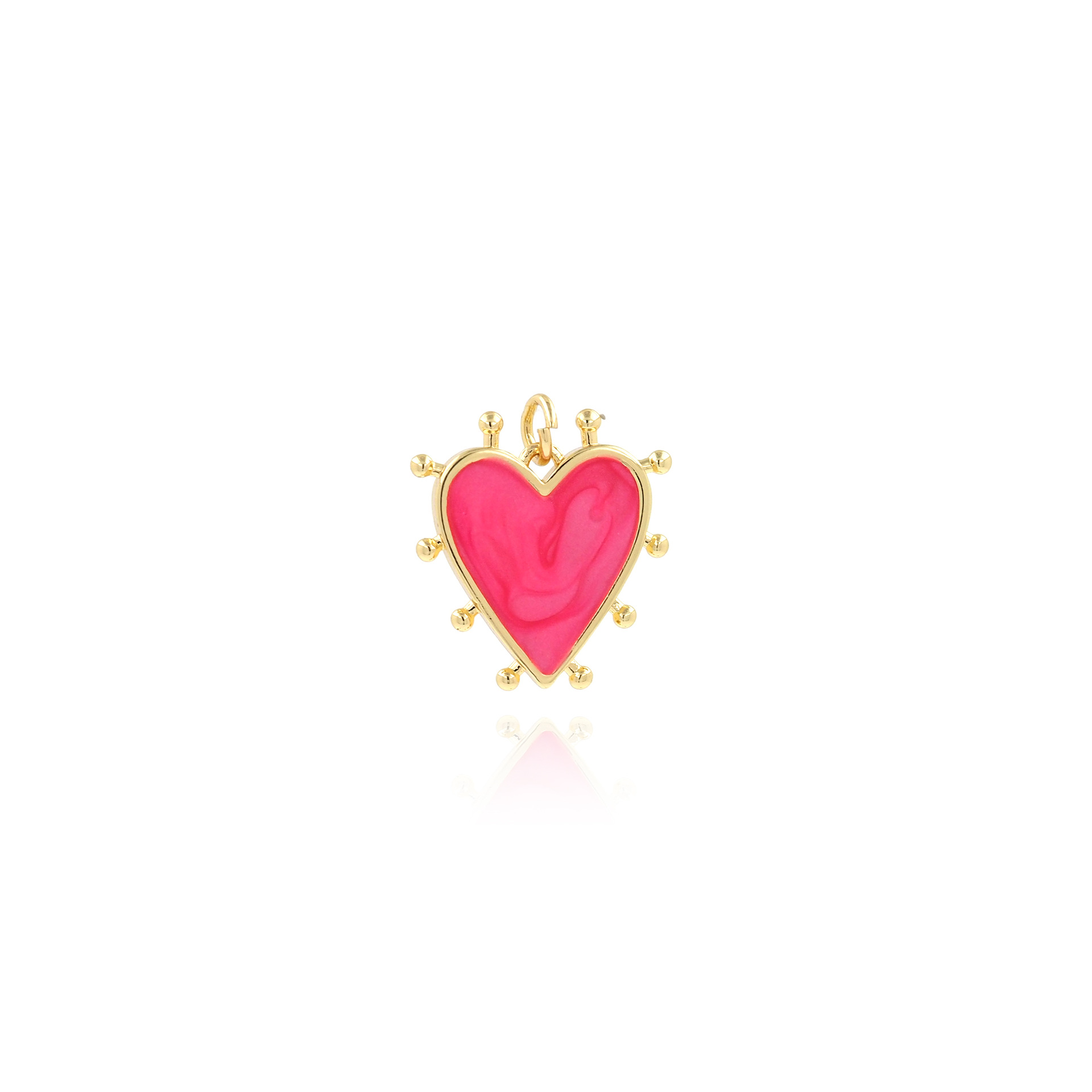 5g Weight Pendant Jewelry Making Type 19.5*18*2.8mm Jewelry Making Size DIY Jewelry Accessories Classification 1 Piece Quantity Copper Material Heart Shape Pattern Plating Design Simple Style, Classic Style Style 1 Piece 19.5*18*2.8mm Copper Heart Shape Pendant 6