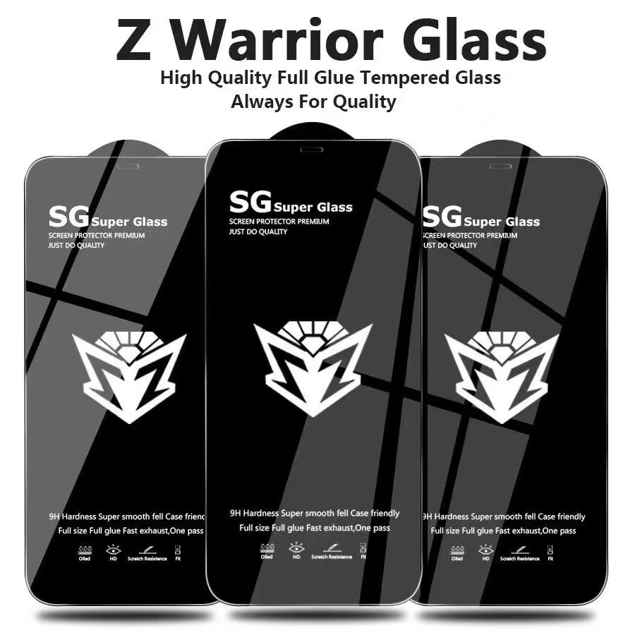 Z Warrior Anti-static Tempered Film for Apple 15 14 13PROMAX Mobile Phone Protective Film XR Mobile Phone Film