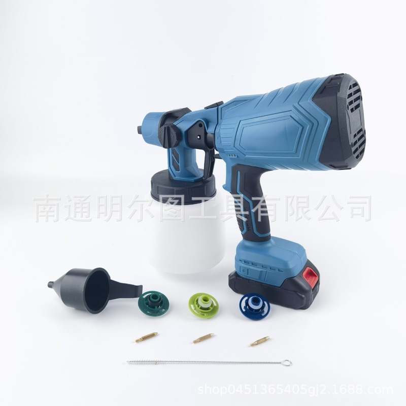 卸売クロスボーダーハンドヘルドリチウム電気スプレーガンワイヤレスリチウム電気スプレーツール家庭用リチウム電気スプレーガンポット|undefined