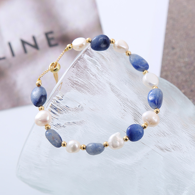 Lady Geometric Freshwater Pearl Bracelets display picture 2