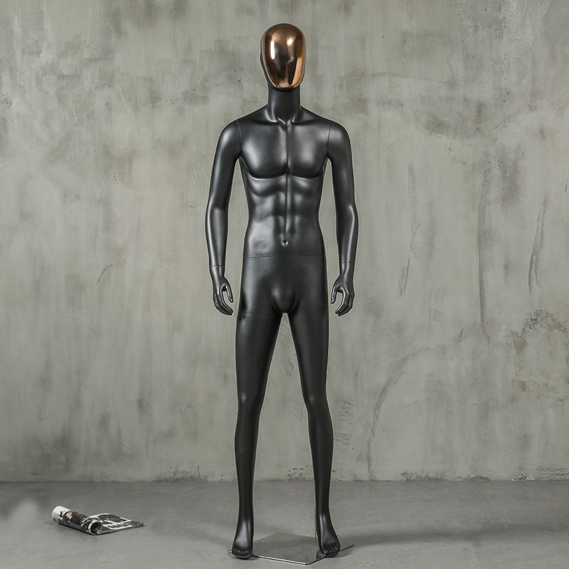 Maniquí Masculino de Cuerpo Completo de Fibra de Vidrio Galvanizado para Tienda de Ropa