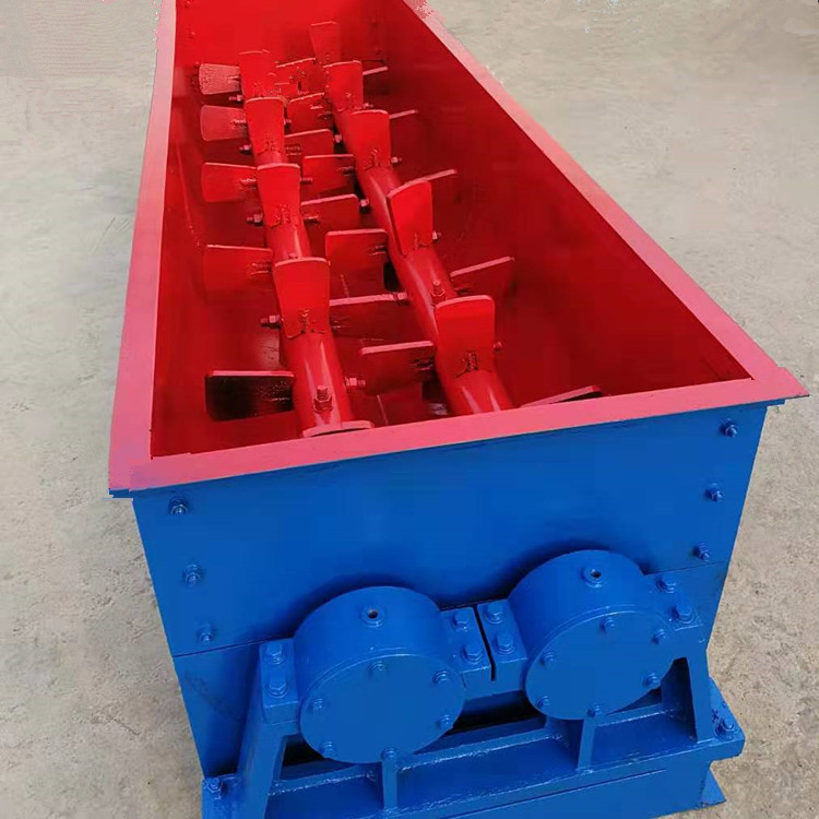 嵩赢加湿双轴搅拌机粉煤灰加水双轴搅拌机干粉砂浆双轴搅拌机