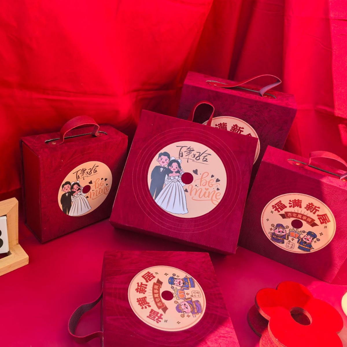 新款喜糖盒子包装盒批发手提小清新伴手礼盒结婚礼盒硬盒