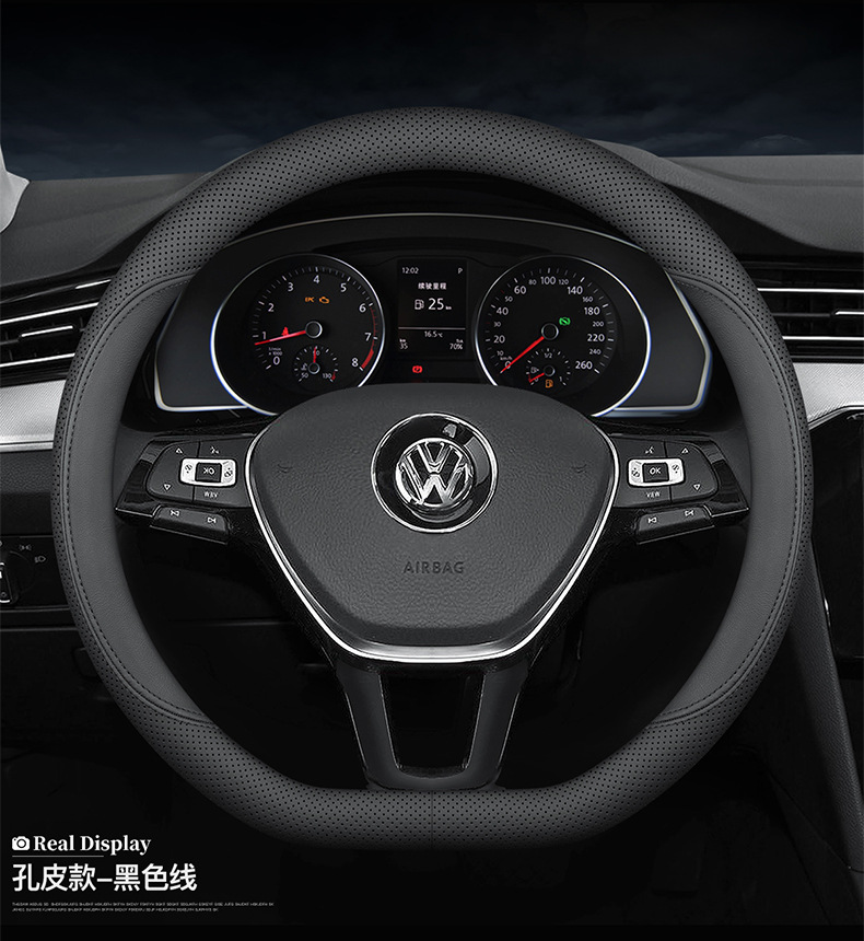 Steering Wheel Cover Lavida Sagitar Magotan Passat Bora Golf Tanyue Tuyue Touguan Leather Cover
