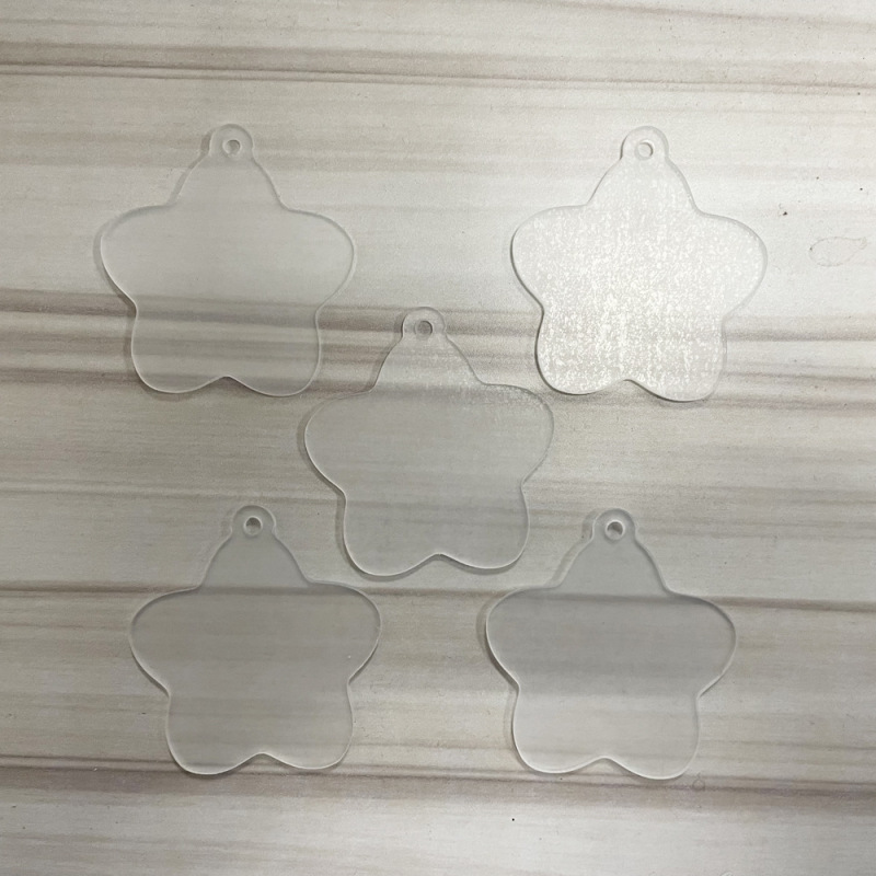 DIY亚克力透明片钥匙扣咕咔饰品装饰手工坯料 idol滴胶片咕咔搭配|undefined