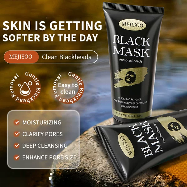 Mejisoo Full English Blackhead Removal, Acne Black Mask, Cleansing Acne, Hydrating Mask for Men and Women