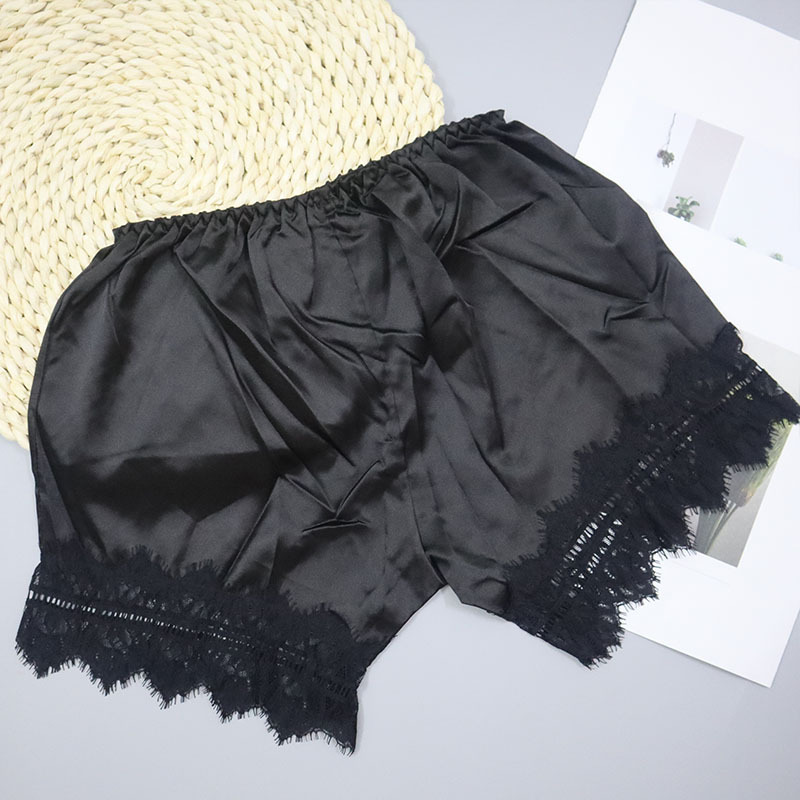 夏季防走光裤可外穿女士睫毛蕾丝三分裤打底裤保险裤宽