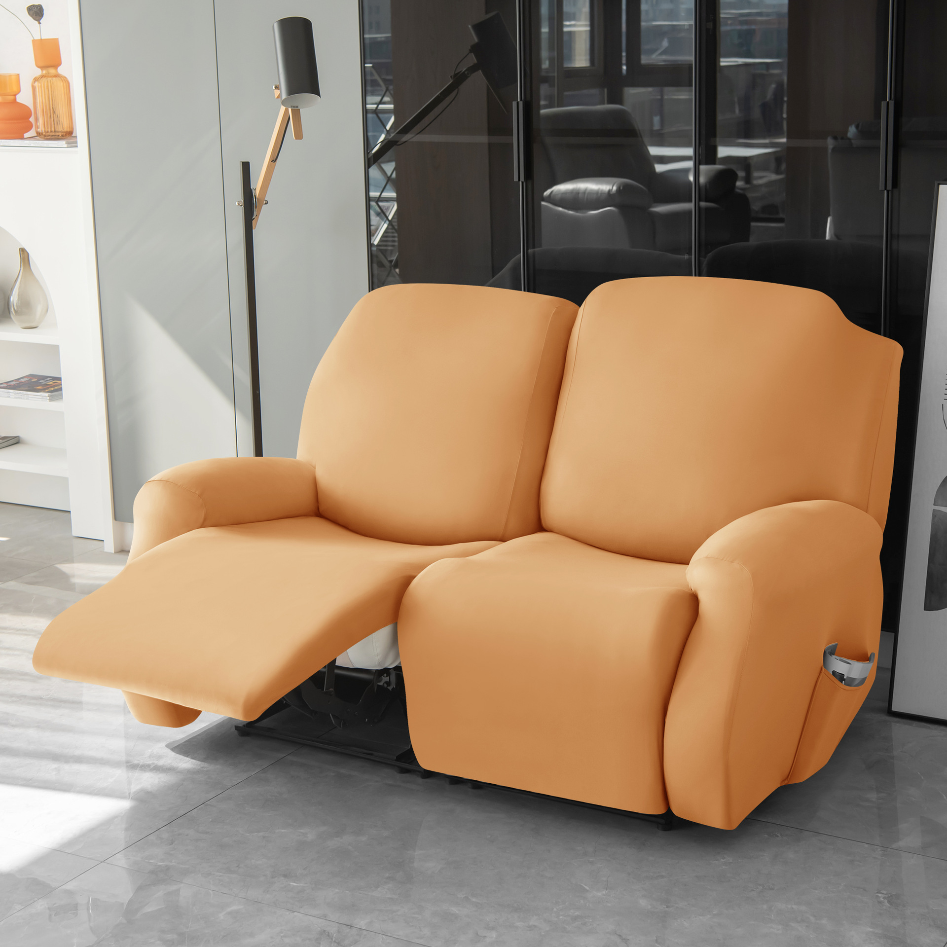 Waterproof milk silk Chivas elastic sofa cover full package first grade split Chivas electric reclining chair cover