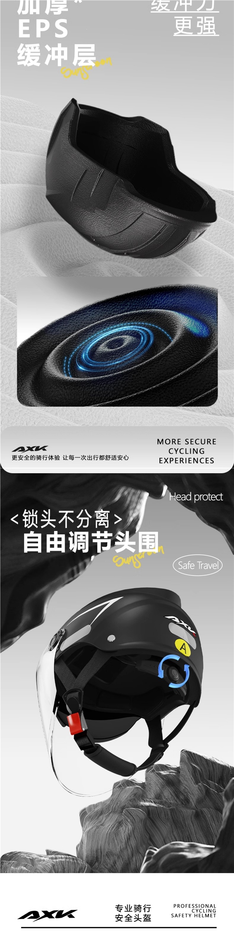 New National Standard 3C Certified Electric Motorcycle Helmet for Men, Summer Sun Protection, Suitable for Women, All-Season Universal Safety Helmet