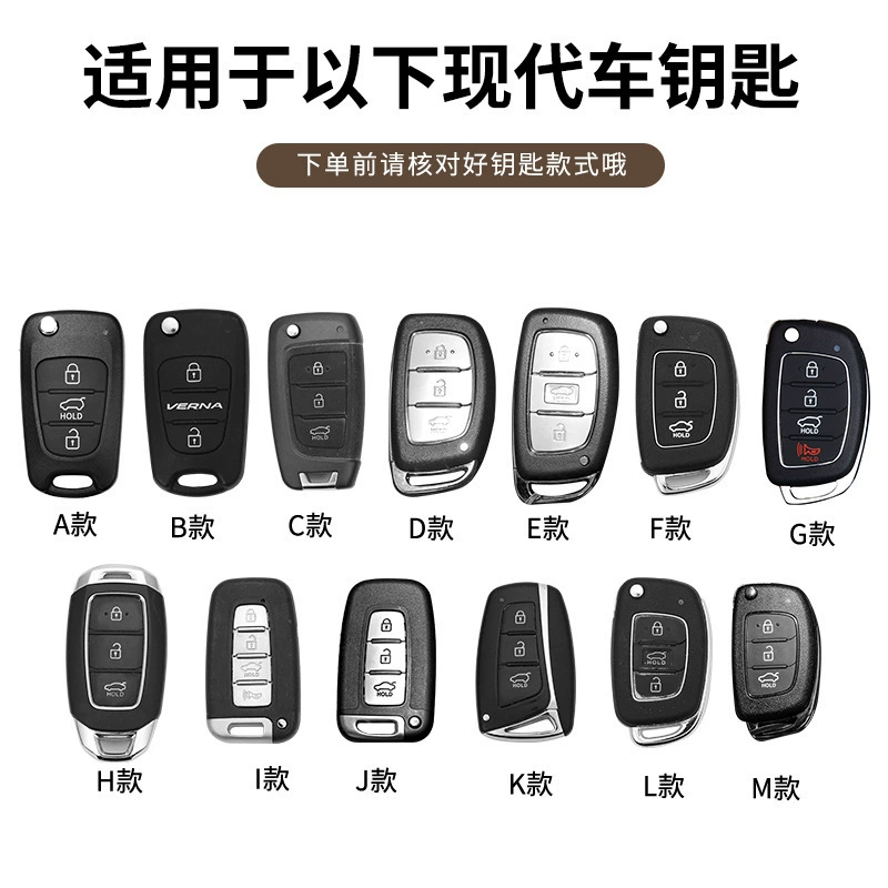 Подходит для Beijing Hyundai Xinshengda Key Label Sonata i10 Fista Pure Electric I Car Key Case