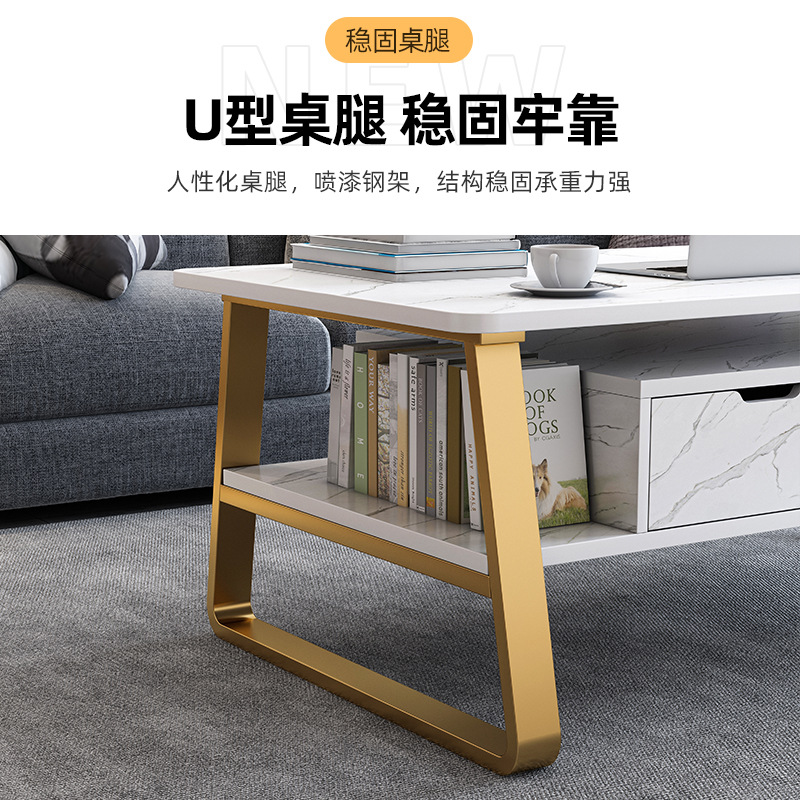 Mesa de café pequeño apartamento sala de estar sofá lado varios Oficina simple mesa de té SALA DE ALQUILER mesa pequeña mesa baja multifuncional