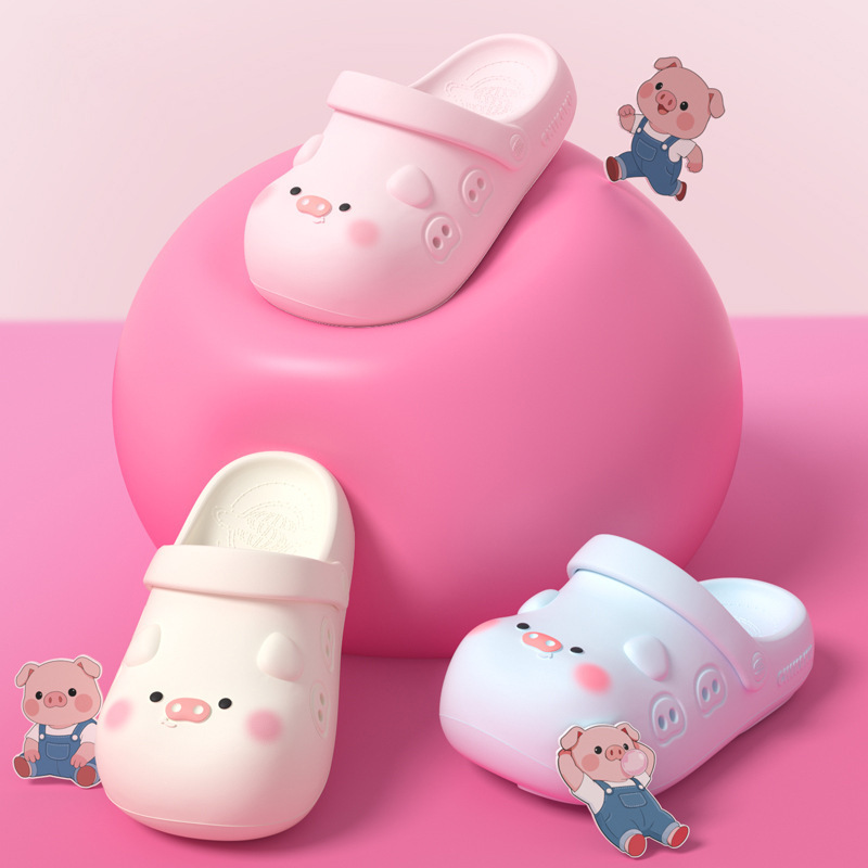 Cute Pig-Shaped Arch-Support Clogs for Women, New Summer Model, Non-Slip Thick-Soled Home and Outdoor Beach Sandals Cute Pig-Shaped Arch-Support Clogs for Women, New Summer Model, Non-Slip Thick-Soled Home and Outdoor Beach Sandals