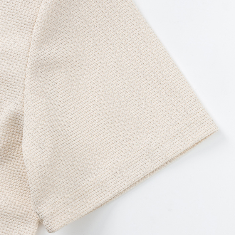 Herrset i två delar med waffle t-shirt och shorts_voghion.com