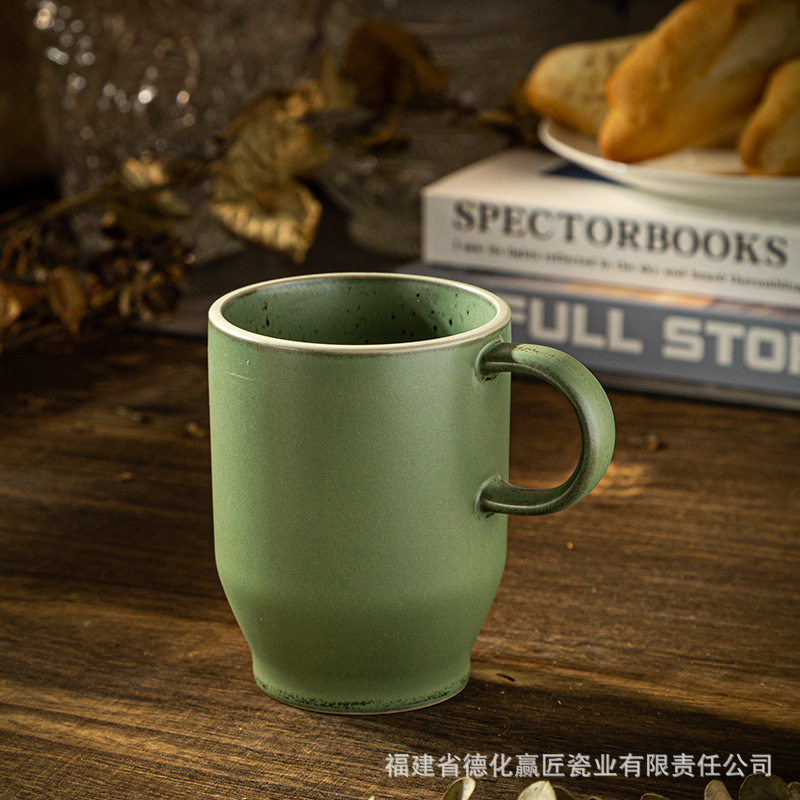 Cerámica transfronteriza 2023 nueva taza de lujo ligera de gama alta set de taza de té de la tarde de alto valor de marca de latte