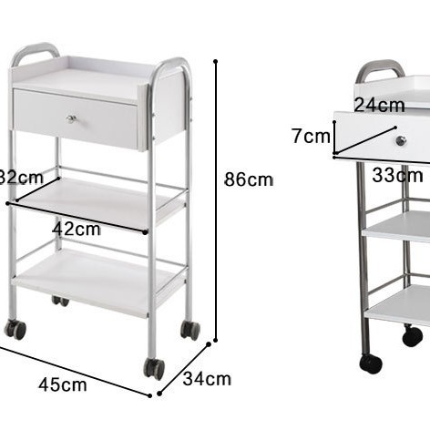 手推车多功能工具车沙龙带抽屉美容移动纹身置物车6003