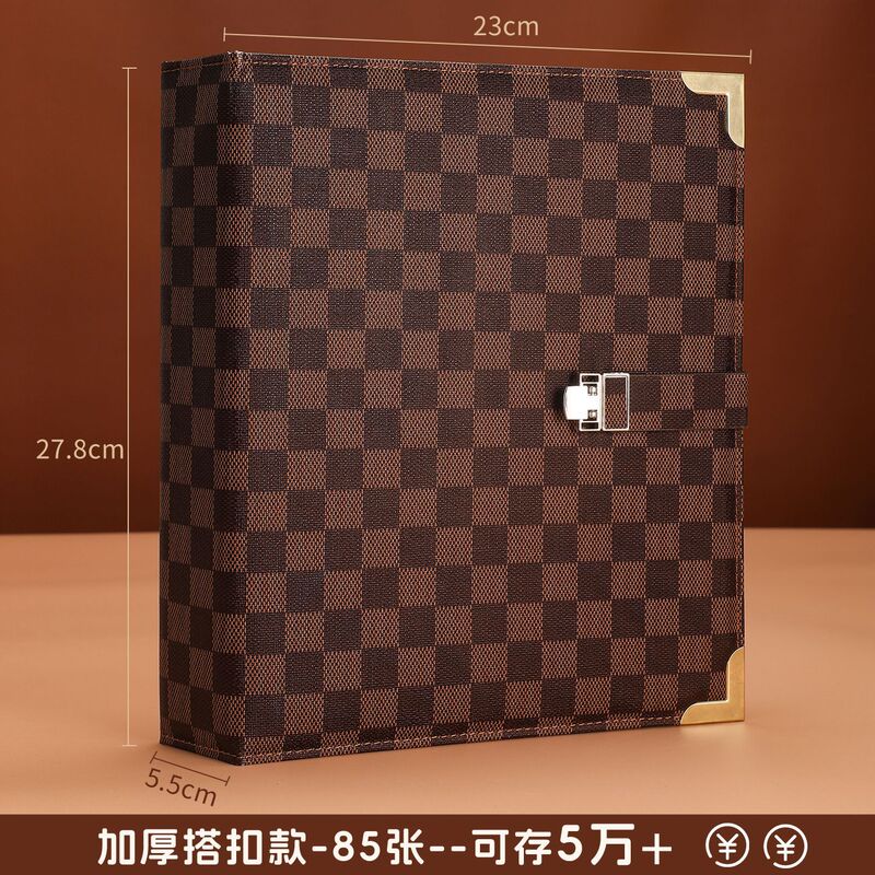 新款10万5万存钱本现金收纳册轻奢钱币纪念币收藏册压岁钱攒钱本|undefined
