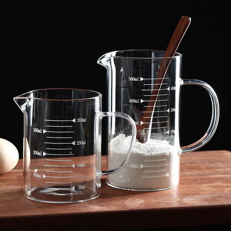 High Borosilicate High Temperature Resistant Transparent Glass Measuring Cup with Scale Household High Temperature Resistant Thickened Large Capacity Milk Measuring Cup High Borosilicate High Temperature Resistant Transparent Glass Measuring Cup with Scale Household High Temperature Resistant Thickened Large Capacity Milk Measuring Cup