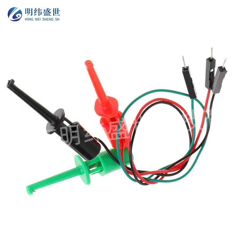 Штекерный испытательный крюк для поворота провода DuPont, применимый испытательный крюк для тестера транзисторов Зажим 3 штуки в наборе 3 вида цветов