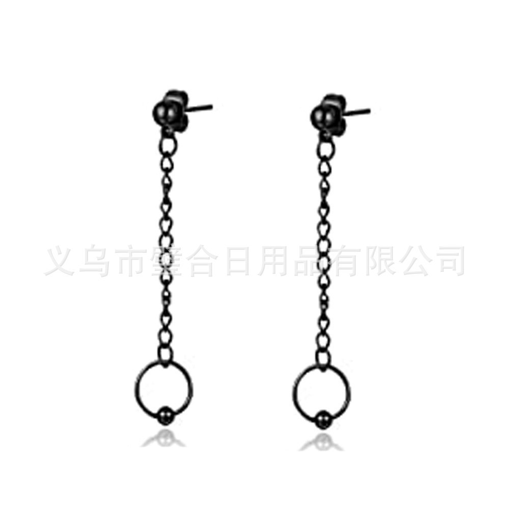 2022 nueva moda de los hombres de moda de las mujeres solo negro de titanio de acero