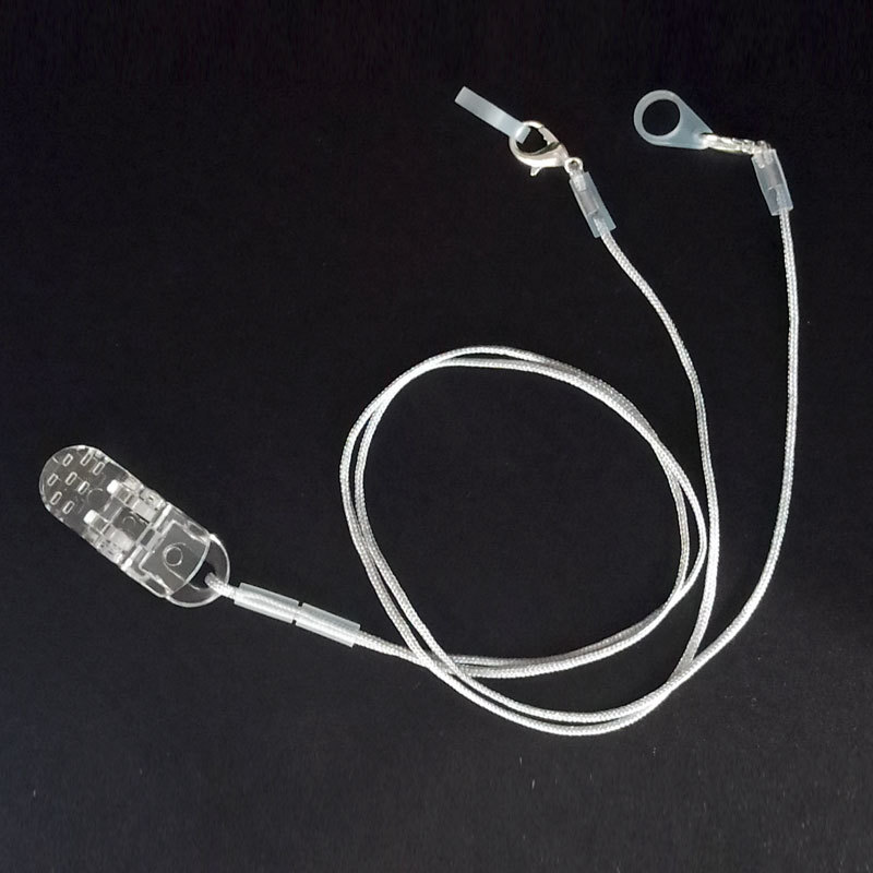 Audífono cuerda anti-Perdida hilo de nylon oreja de edad avanzada máquina de espalda cordón anti-caída artefacto binaural clip fijo anillo de silicona protección