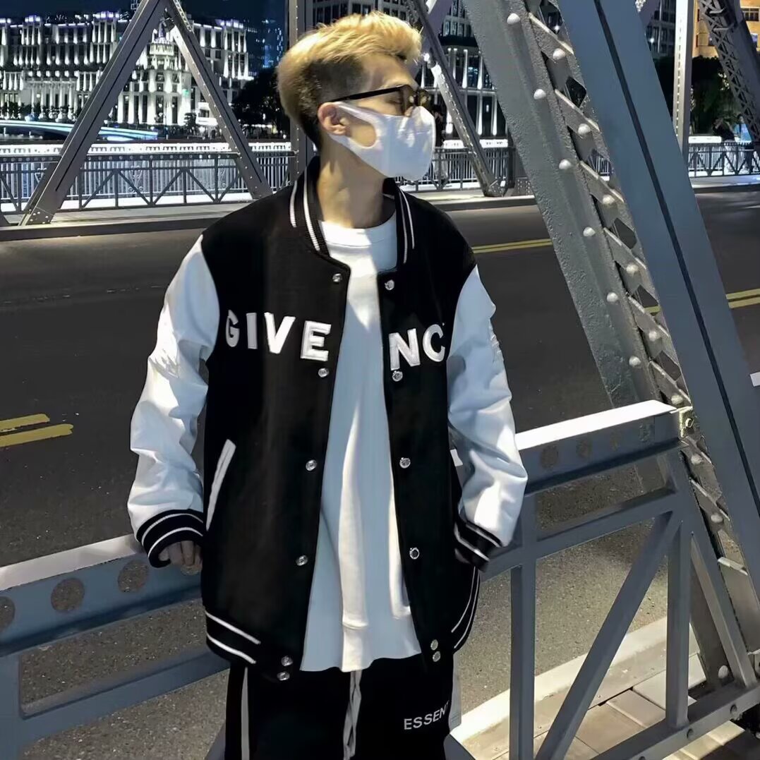 Men's Casual Jacket, Trendy Baseball Jacket, Loose Fit, Stylish High Street Style for Spring, Autumn, and Summer