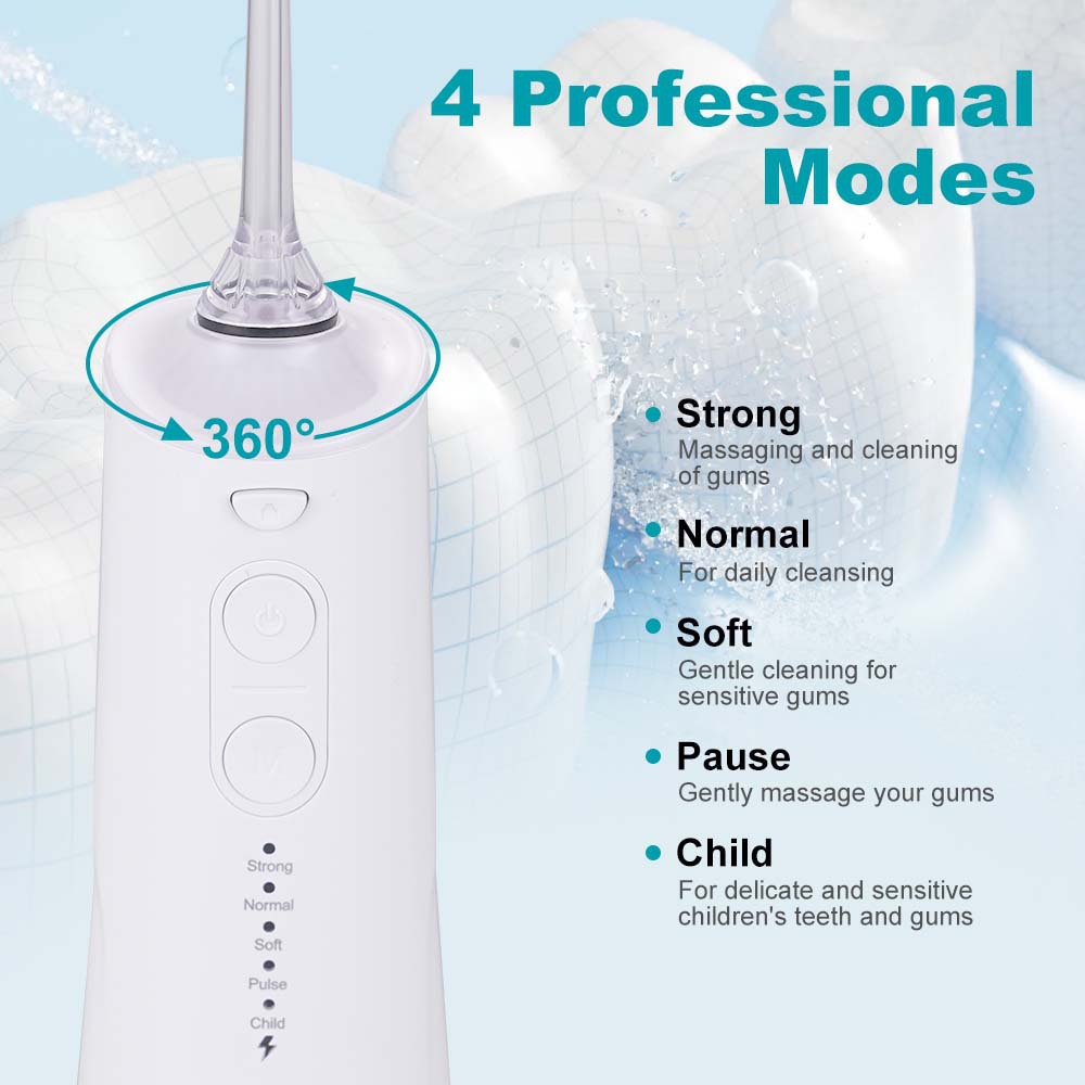 WINNINGSTAR TYPE-C transfronterizo hogar impermeable cinco modos de limpieza lavado de dientes Water Flosser