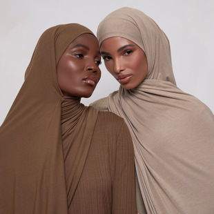 High quality right angle curl modal jersey turban 170*60 mercerized cotton breathable comfortable ladies head scarf