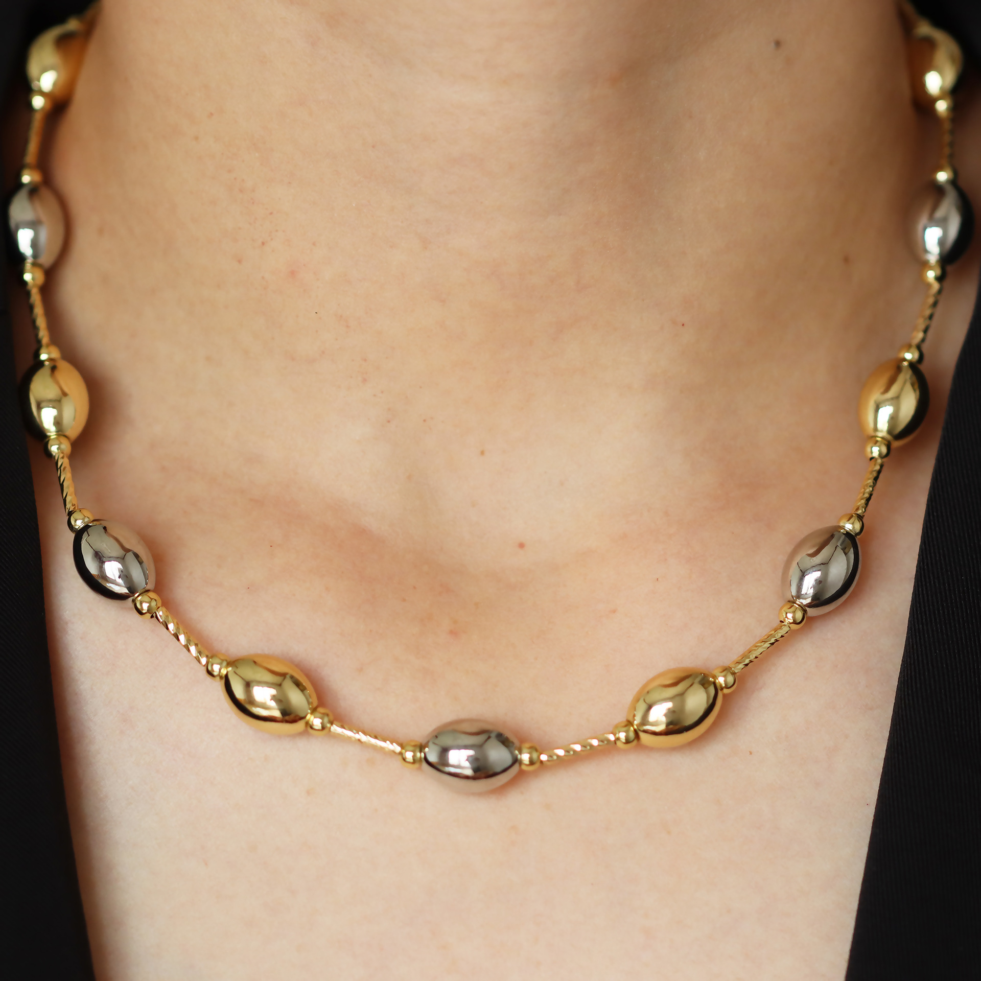 Imitation Pearl, Copper Material Simple Style Classic Style Round Imitation Pearl Copper Wholesale Necklace