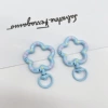 Light blue (flower rotating spring buckle)