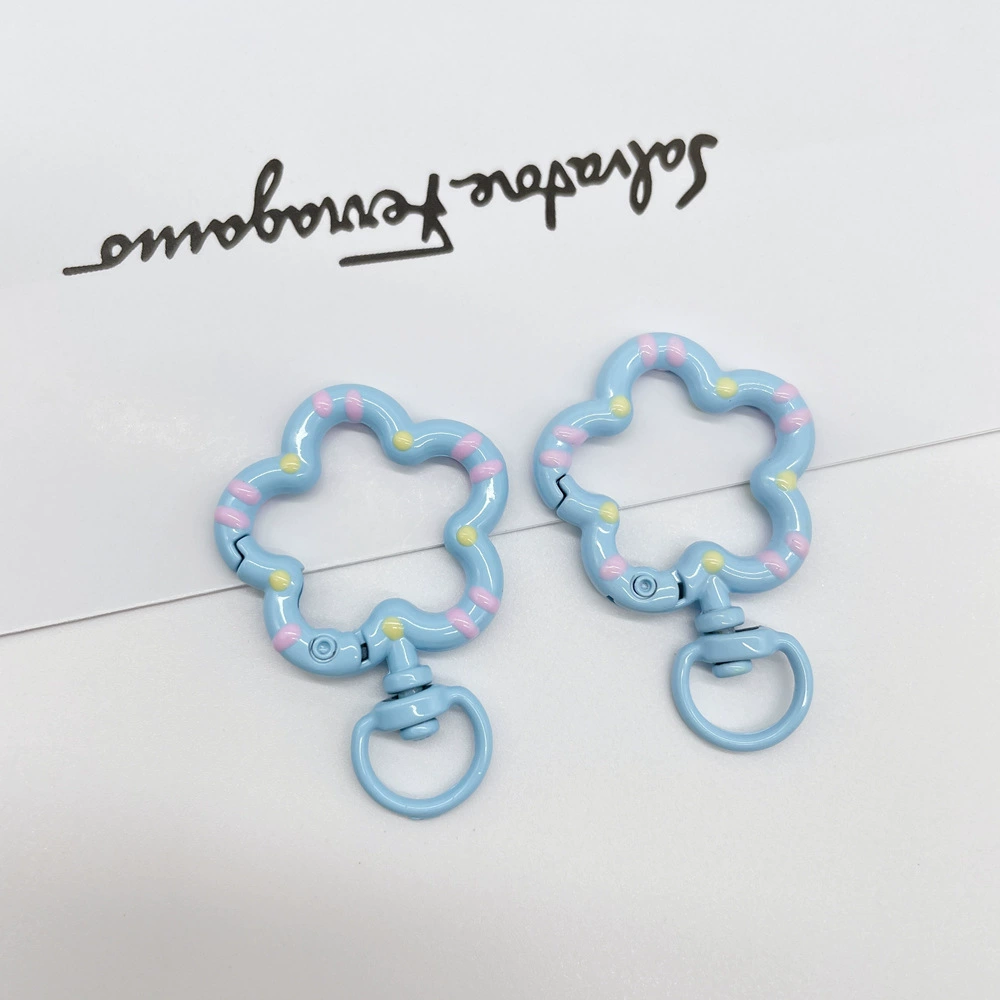 Universal keychain flower-shaped, accessories, flowered, DIY