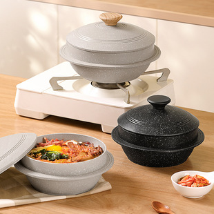 Wholesale Korean Induction Cooker Gas Stove Stew Pot High Temperature Resistant Soup Casserole Soup Pot Household Small Casserole Stone Pot