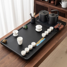 天然乌金石茶盘现代家用全自动一体高档烧水壶新中式石头茶台茶海