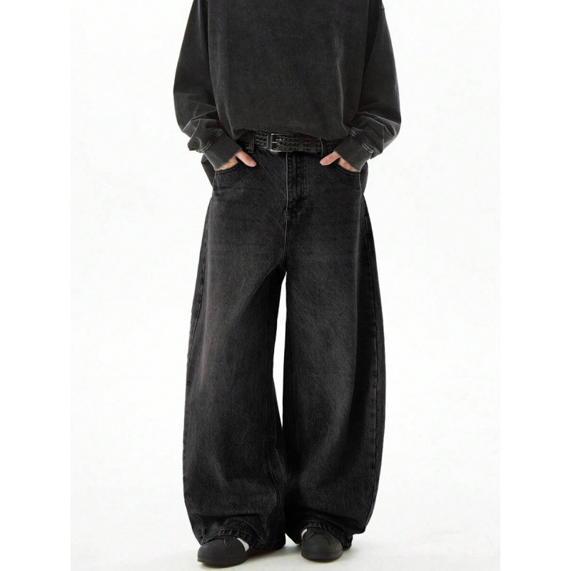 L 25342 Cross-Border Export New Slim Casual Loose Boyfriend Style Jeans Versatile Couple Style