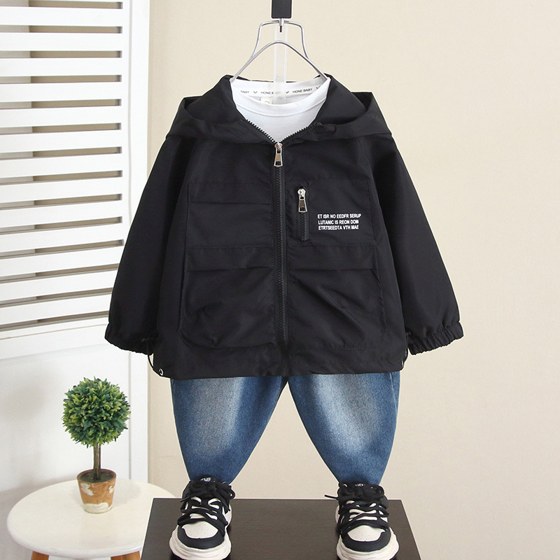 6183 Chaqueta para niños Moda de otoño Ropa de carga hermosa para bebés 2024 Chaquetas de primavera y otoño para niños nuevos