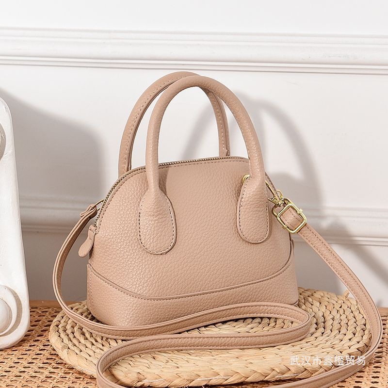 女士包包2025新款时尚洋气单肩斜挎包软皮感手提贝壳包