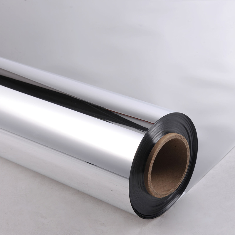 PET自粘反光镜面贴纸高清镜面玻璃膜不透光软镜子舞蹈镜穿衣镜