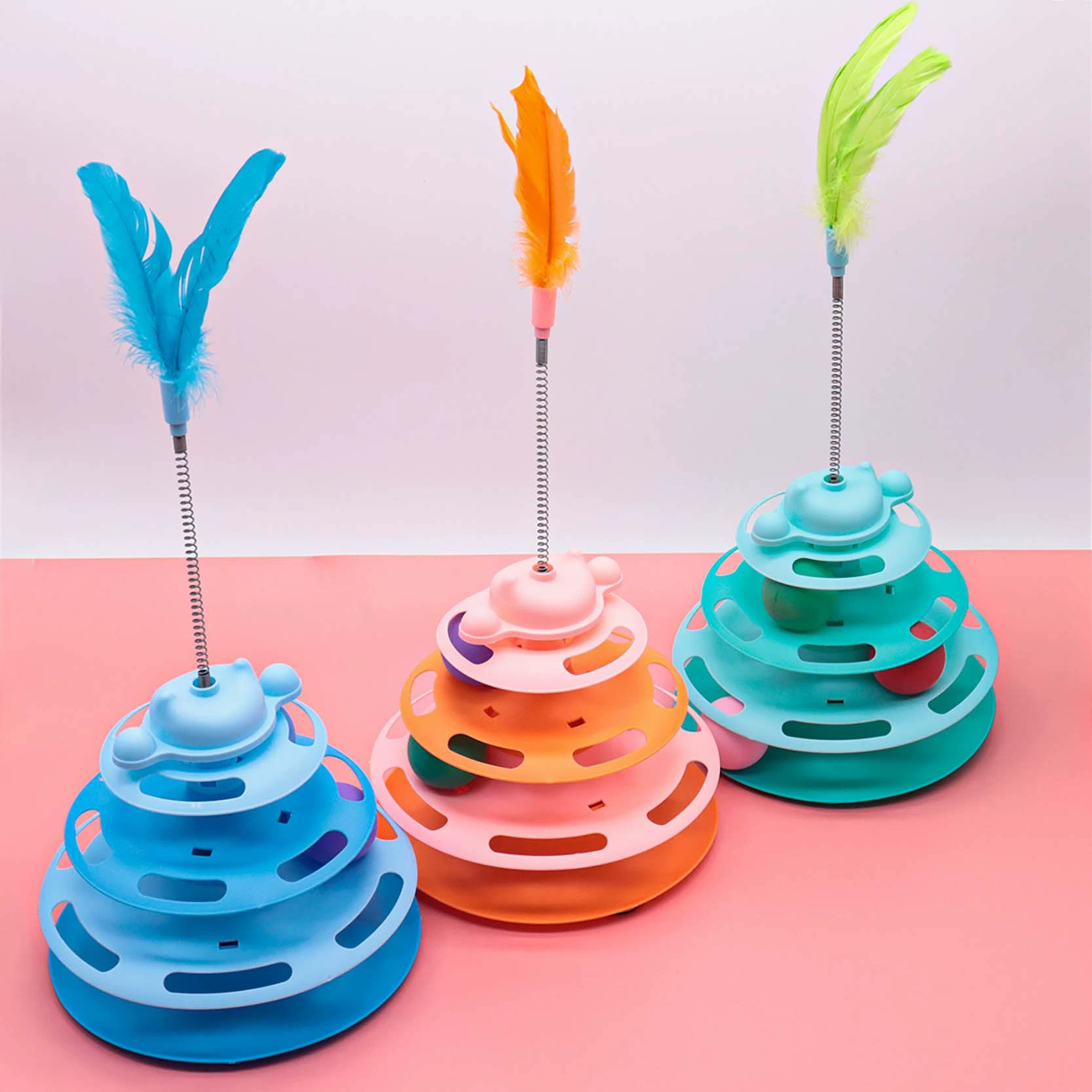 Новый кошачий проигрыватель, трекбол, игрушка для кошек, чтобы облегчить скуку и удовольствие, перо, кошачья палочка, интерактивный проигрыватель, мяч, товары для домашних животных