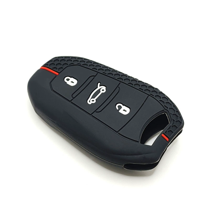 Подходит для Dongfeng Peugeot 408, комплект чехлов для автоключей, Citroen Versailles C5 X C4 Sega, силиконовый шестигранный комплект для пульта